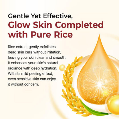 [Dr.Melaxin Officially Authorized] Peel Shot Glow Rice Ampoule Duo - Serums for Brightening, Exfoliating, and Moisturizing - Suitable for All Skin Types