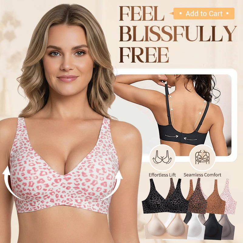 🔥Super Firming Retro Leopard Print Bra | Women Wirefree Bras 👍No More Sagging Breasts