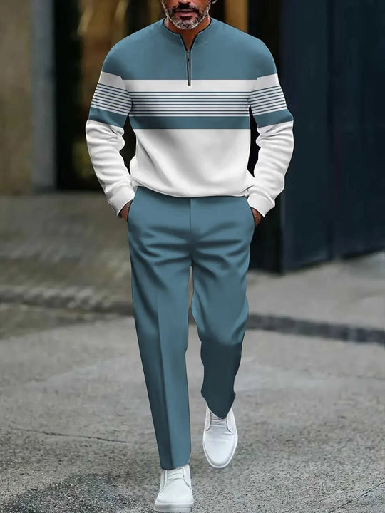 🔥 Bold Graphic Style, Complete 2-Piece Look | Men's Pullover & Pants Set ⚡ Free Shipping