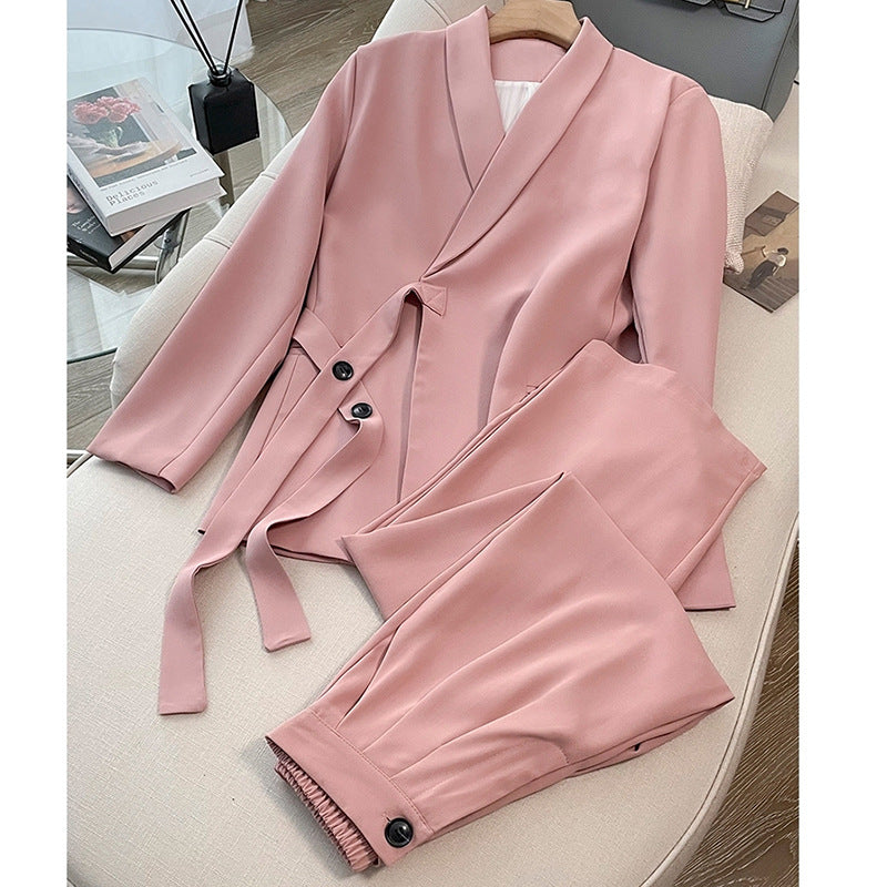 🌈Hot Sale✨Women's Designer Lace-Up Suit Versatile Spring and Fall Women's Clothing (50% OFF)