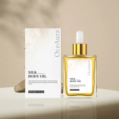 Oceaura Silk Soft Body Oil 30ML, Deep Moisturizing & Long-Lasting Hydration, Non-Greasy Formula, Nourishing Skin Care Essential