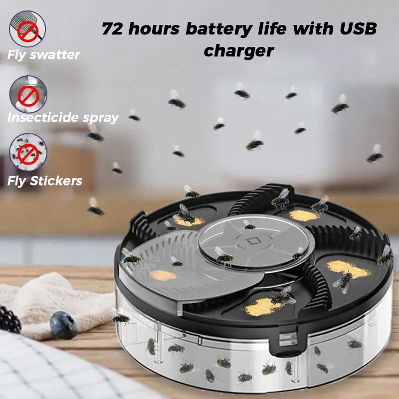 Armadilha automática para mosca doméstica: um assassino de moscas para casa, limpando o restaurante!