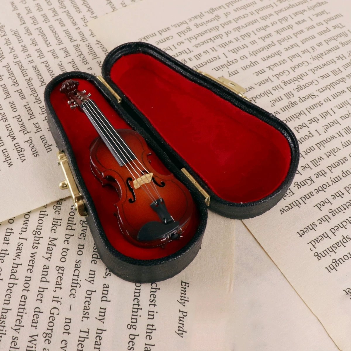 🎅Christmas Special Offer🎁Playable Tiny Violin Figurine
