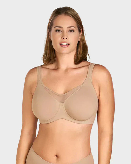 ⏳💐Hot Sale 50% OFF !!🖤Women's Elegant Sheer Full Coverage Non-padded Plus Size Bra