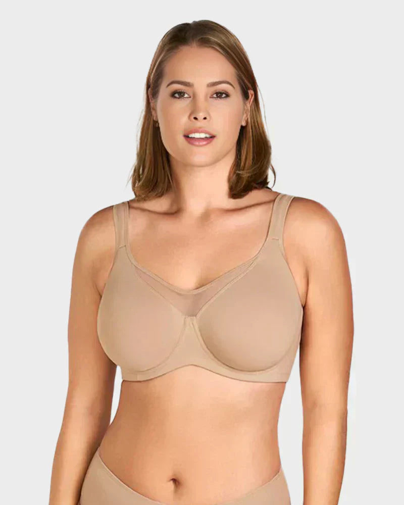 🔥Last Day Special Price £7.99💐Women's Elegant Sheer Full Coverage Plus Size Bra
