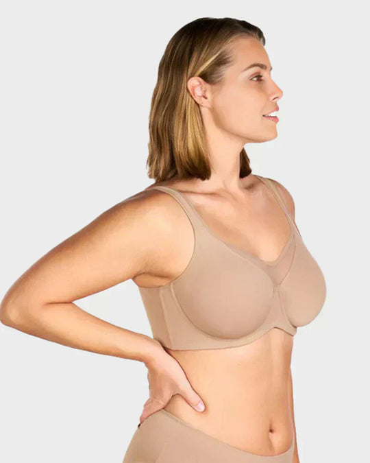 🔥Last Day Special Price £7.99💐Women's Elegant Sheer Full Coverage Plus Size Bra