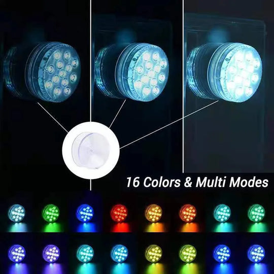 💥LIMITED-TIME 50% OFF! 🌈Submersible LED Pool Lights (RF Remote Control )