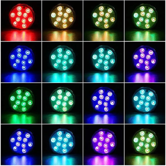 💥LIMITED-TIME 50% OFF! 🌈Submersible LED Pool Lights (RF Remote Control )