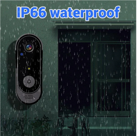 ✈️Free shipping✈️Wireless doorbell camera: 1080P, 170° angle, 4.3-inch screen, IPX65 outdoor waterproof, night vision