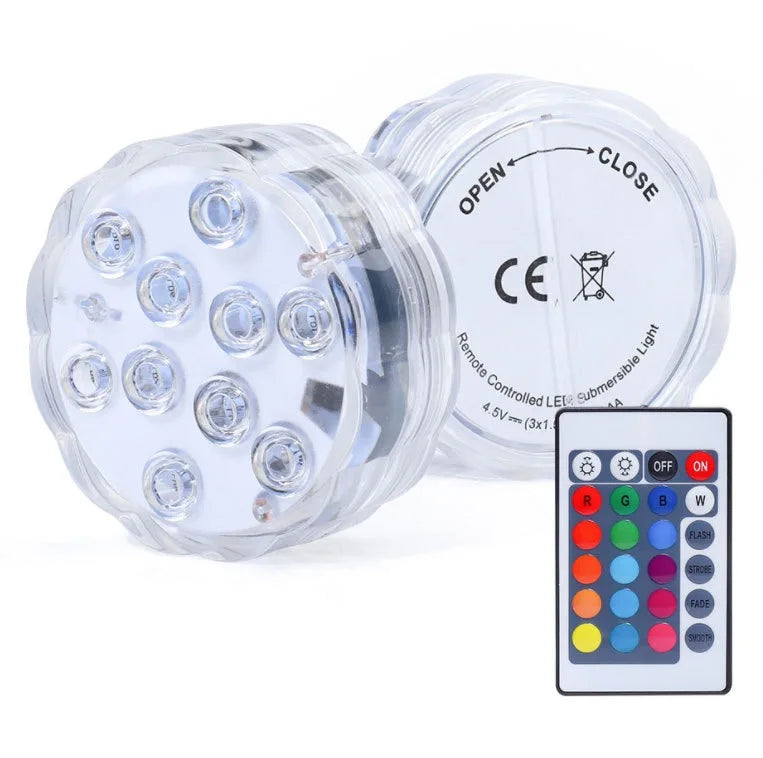 💥LIMITED-TIME 50% OFF! 🌈Submersible LED Pool Lights (RF Remote Control )