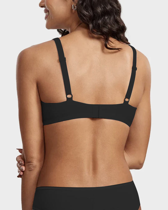 2026 NEW ✨Women's Smooth Scoop Neck Balconette Bra Underwire No Padded