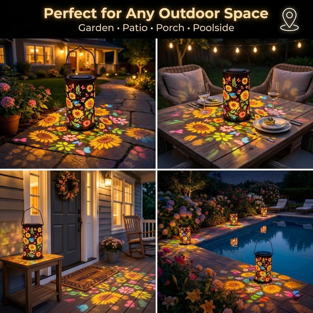🌸Spring Sale 50% OFF🌻✨Colorful Sunflower Glow Solar Garden Lantern