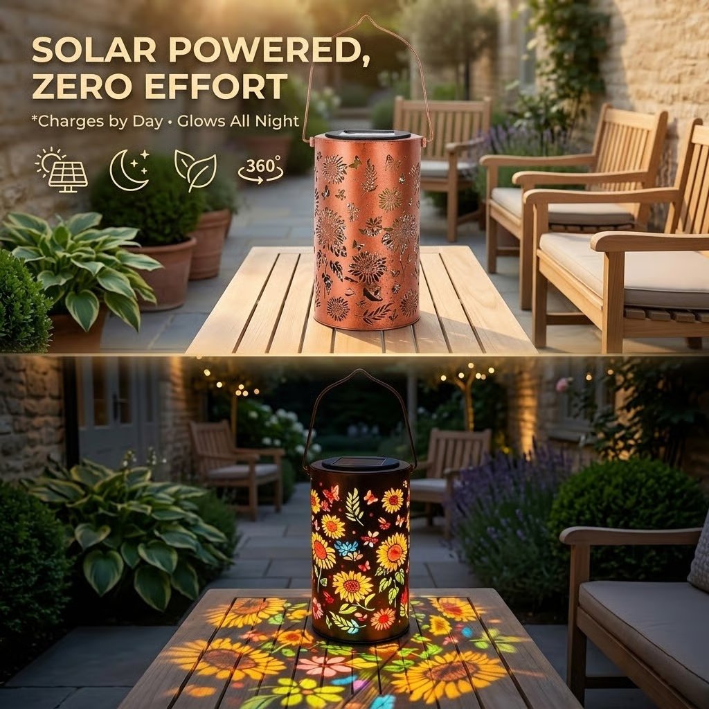 🌸Spring Sale 50% OFF🌻✨Colorful Sunflower Glow Solar Garden Lantern