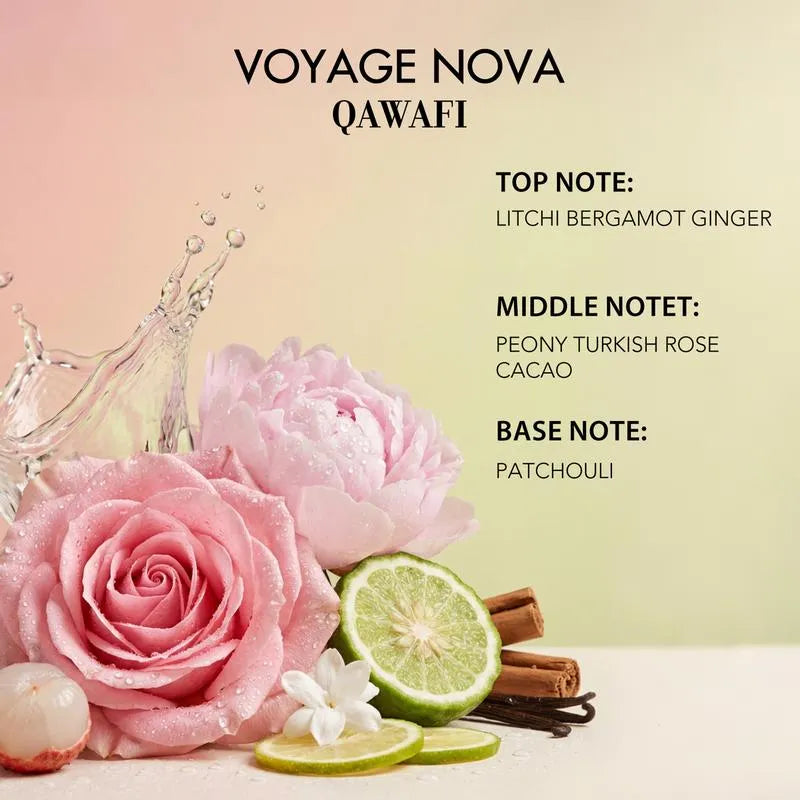 🔥Voyage Nova | Rosey Fruity Floral | Extrait De Parfum 50ML | Long Lasting Luxury Fragrance