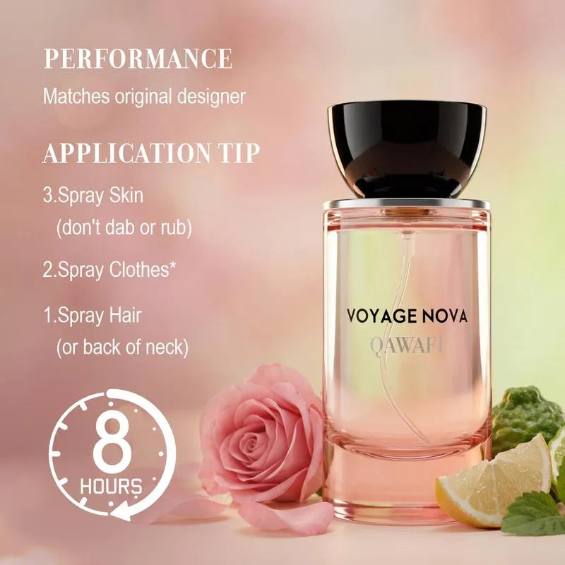 🔥Voyage Nova | Rosey Fruity Floral | Extrait De Parfum 50ML | Long Lasting Luxury Fragrance