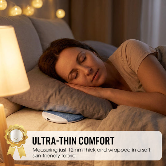 Ultra-Thin Bluetooth Pillow Speaker with Bluetooth 6.0, Soft Immersive Sound Field