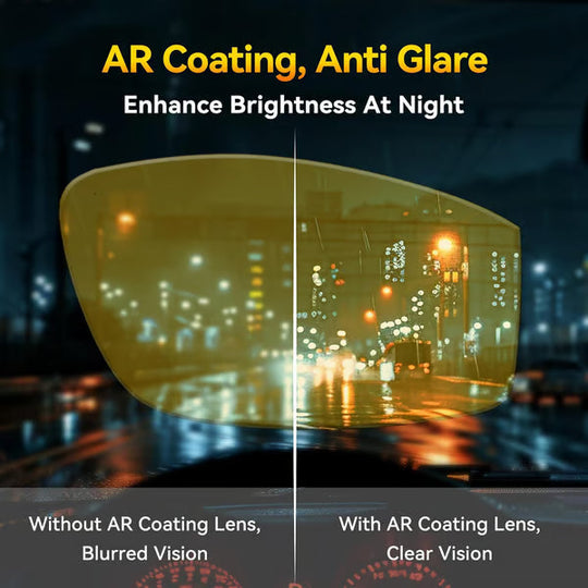Night Vision Driving Glasses Fit Over Existing Eyewear