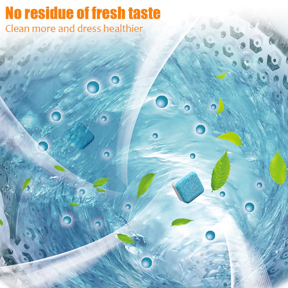 🧼 BUY 2 GET 3 FREE! ✨ Washing Machine Deep Cleaner Tablets – Eliminates 99% Germs, Removes Odors & Prevents Mold 🧽