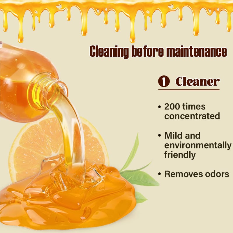 🔥Conditionneur de bois naturel à la cire d'abeille et à l'huile d'orange