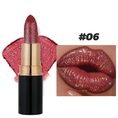 💄Diamond Lip Gloss Glitter Lipstick Waterproof