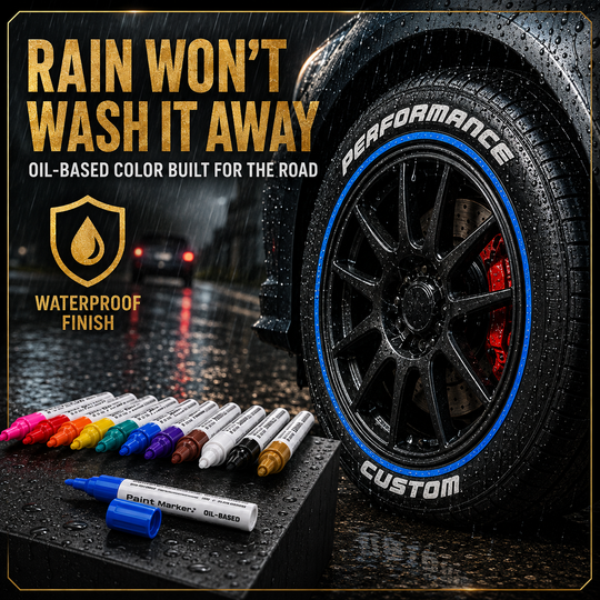 Oil-Based Waterproof Tire Marker Pen（Single-color 5-pack）