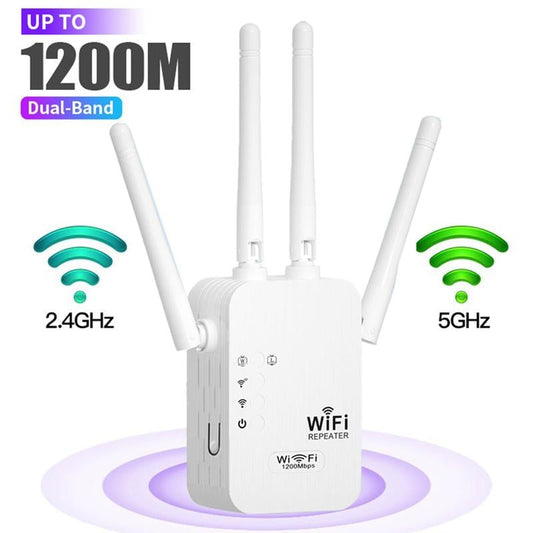 🔥2025 Hot Sale 🎁1200Mbps Dual Band (5GHz/2.4GHz) WiFi Extender