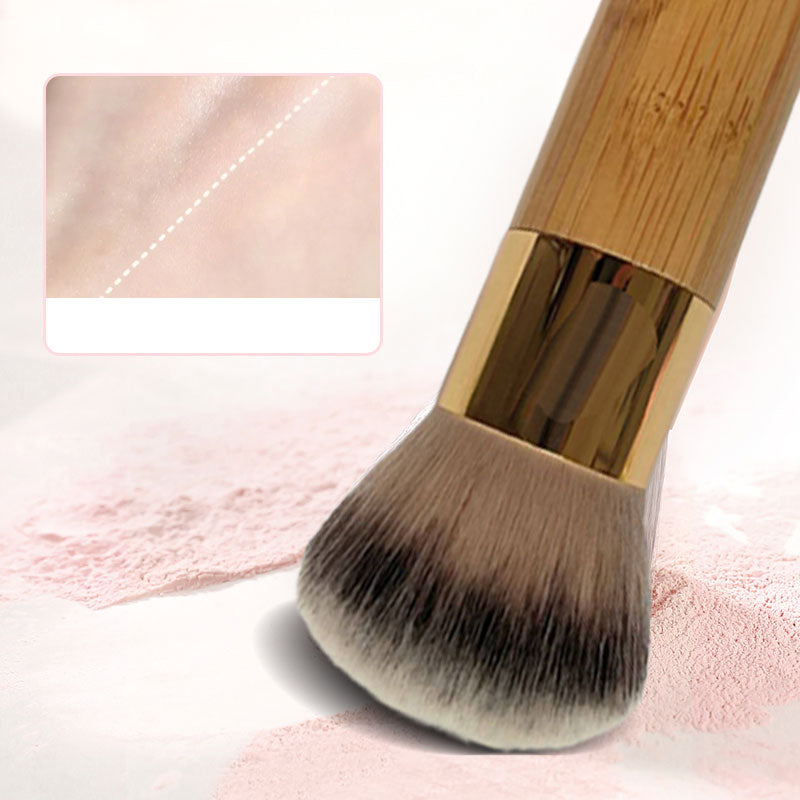 Fluffy, dome foundation brush