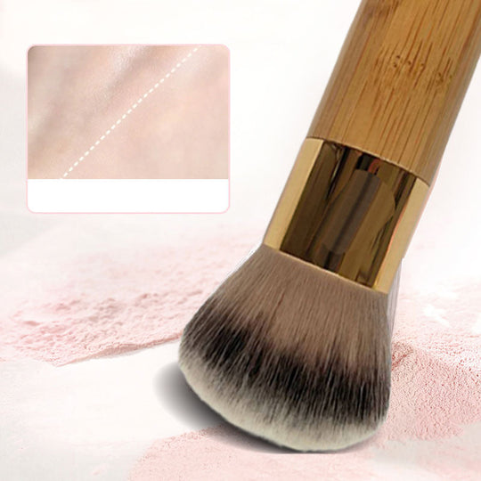 Fluffy, dome foundation brush