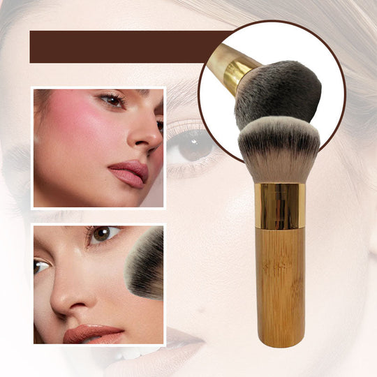 Fluffy, dome foundation brush