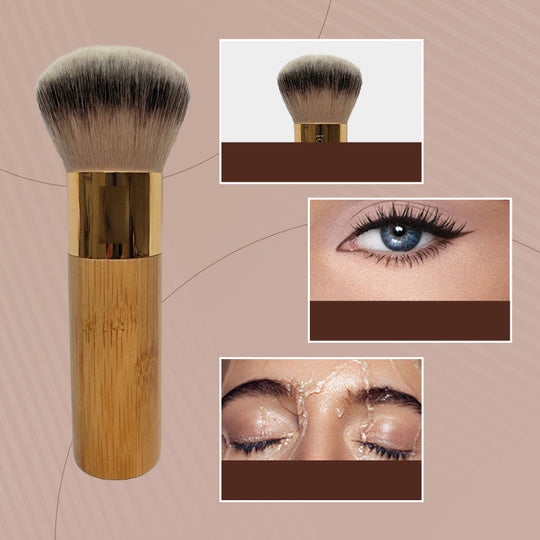 Fluffy, dome foundation brush