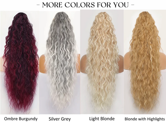 🫧🫧Ierobežota cena £14.99 — pēdējās dienas akcija, atlaide 54 %🫧Cirtaini, viļņaini, sprogaini mati ar zirgasti