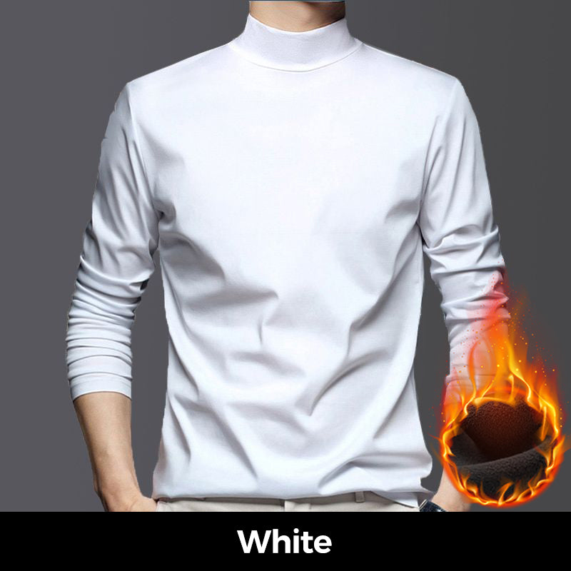 Herrtröja i Mercerized bomull Stretch varm och bekväm baslager