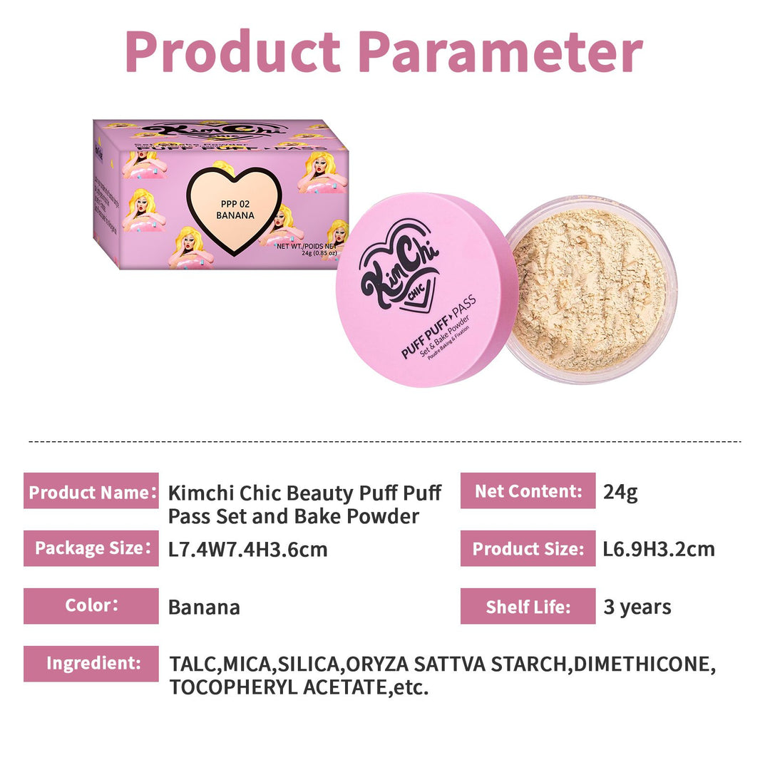 💕2026 Hot Sale💕Puff Puff Pass Set & Bake Powder with Rice Powder & Vitamin-E