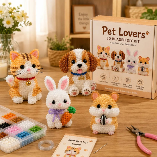 🏆🔥2026 New Arrivals 🧵✨Petite 3D Beaded Animal Craft Kit