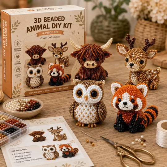 🏆🔥2026 New Arrivals 🧵✨Petite 3D Beaded Animal Craft Kit