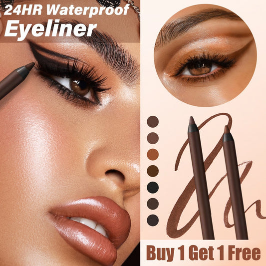 🎁Dernier jour : achetez-en 1 et obtenez-en 1 gratuitement🌟Duo d'eyeliners waterproof 24 h Crayon pour les yeux taille-crayon
