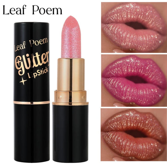 💄Diamond Lip Gloss Glitter Lipstick Waterproof