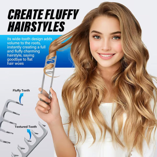 Wide-tooth volumizing comb – Professional styling comb