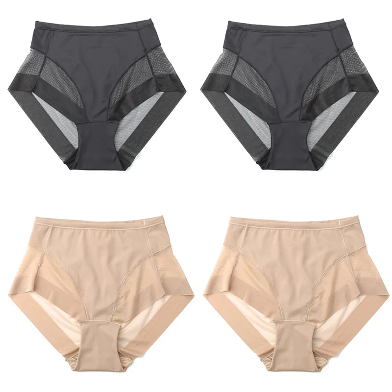 Mokėkite 1 ir gaukite 4 (4 vnt.) besiūles formuojančias kelnaites iš aukštu juosmeniu iš „Ice Silk“ – paskutinę dieną taikoma 49 % nuolaida