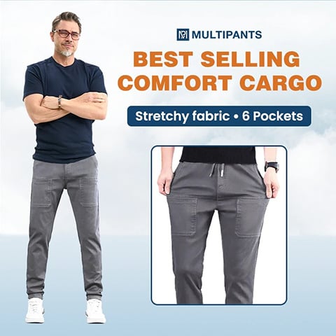 🔥Hot Sale 50%off  👖MultiPants – High Stretch Multi-pocket Durable Cargo Pants