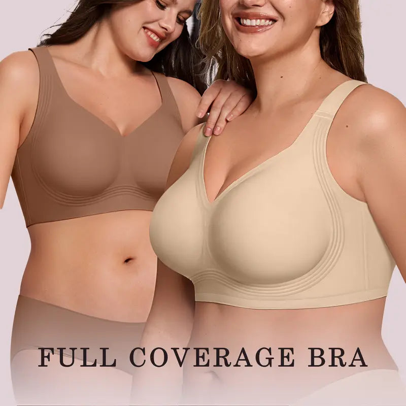 👙Women's Seamless Full Coverage Wireless Bra - Ultra-Soft Support & Invisible Comfort for Everyday Wear 🌸