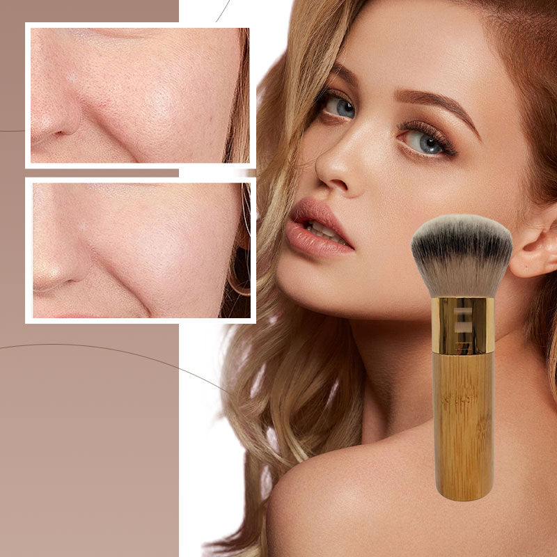 Fluffy, dome foundation brush