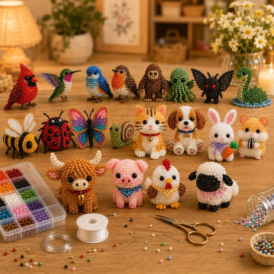 🏆🔥2026 New Arrivals 🧵✨Petite 3D Beaded Animal Craft Kit
