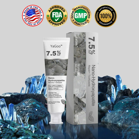 🔥Limited-time 60% Off🔥 YaGoo™ Fluoride-Free Hydroxyapatite Toothpaste – Gentle Whitening & Enamel Strength for Sensitive Teeth
