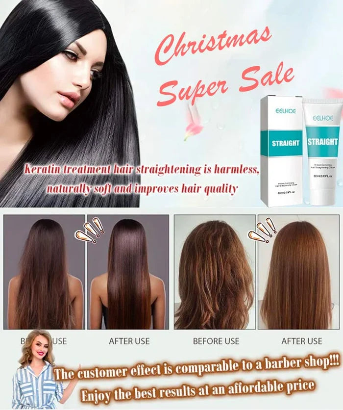 ✨LETZTER TAG SALE 50% RABATT✨ Seide & Keratin-Haarglättungscreme