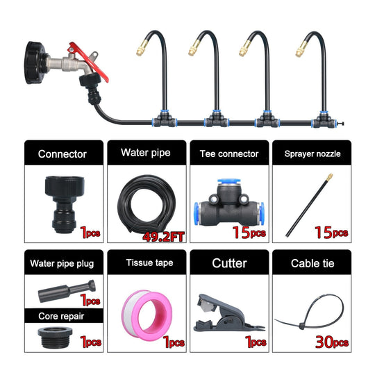 🔥ПОСЛЕДЕН ДЕН НА РАЗПРОДАЖБА 50% ОТСТЪПКА🚿360° извита градинска автоматична напоителна система