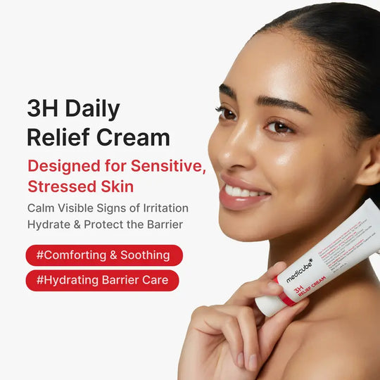 [NEW] [medicube] 3H Relief Cream | Daily Soothing Moisturizer for Troubled & Delicate Skin, Hydrating, Cooling, Barrier Support Care | Centella Asiatica, Tea Tree Extract, Aloe, Hyaluronic acid | Korean Skincare, K-Beauty