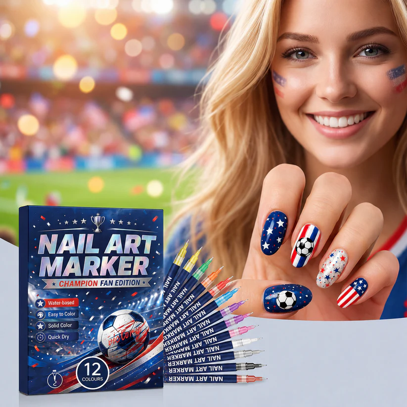 12-color fan-themed nail art brushes
