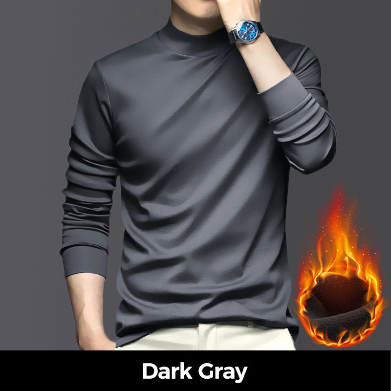 Herrtröja i Mercerized bomull Stretch varm och bekväm baslager