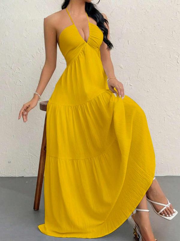 💞 Women's Plain Dress, Summer Clothes Women, Casual Basic Loose Fit Sleeveless Dress